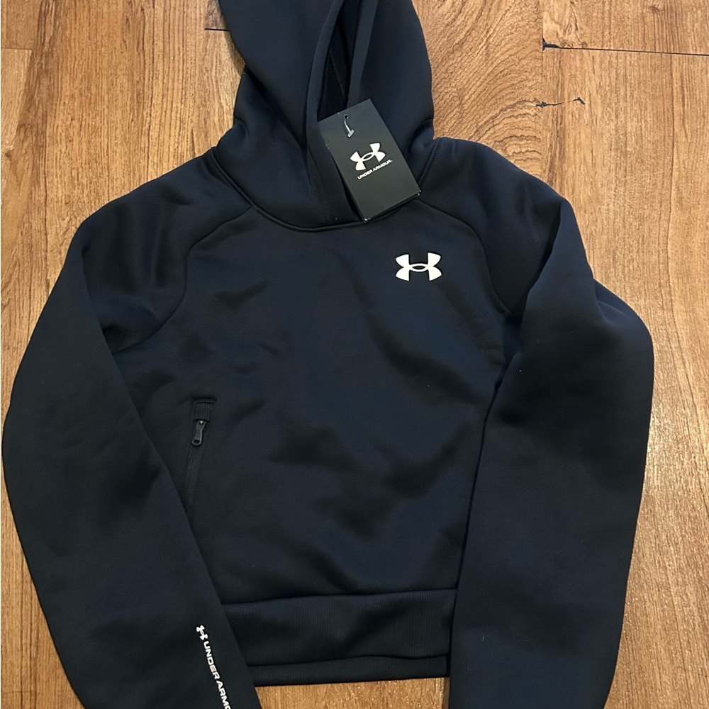 Under Armour Black Fleece Pullover Kids